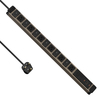 Portable Travel Power Strip with Wood Grain Aluminum Housing, 6 AC Outlets, 65W USB-C Charger & ETL Listed