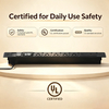 ETL Listed Embedded Desktop PDU Power Strip with 5 NEMA 5-15R Outlets, 30W USB Charging & Power Meter