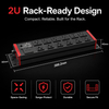 Industrial Heavy Duty PDU Power Distribution Unit, 20A High Capacity with NEMA 5-15R & 5-20R Outlets, Surge Protection & ETL Listed