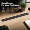 In-Desk Power Strip with 5 Outlets, 65W USB-C Fast Charging, Illuminated Circuit Breaker & ETL Safety Certification
