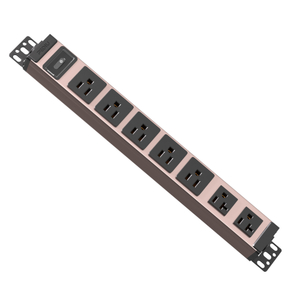 DeskPower 20A Pink Aluminum Desktop PDU – Premium Power Solution with Circuit Protection