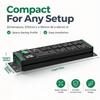 Green Power Series 2U UK PDU with 7 BS 1363 Sockets, USB-C PD 30W Charging, Digital Meter Display & Overload Protection