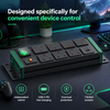 Green Power Series 2U UK PDU with 7 BS 1363 Sockets, USB-C PD 20W Fast Charging, Green Double-Pole Switch & Overload Protection