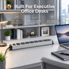 Silver 1U UK PDU with 5 BS 1363 Sockets, USB-C PD 30W Fast Charging, Surge Protection & Illuminated Circuit Breaker