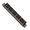 Wood-Grain 1U UK PDU with 4 BS 1363 Sockets & Illuminated Circuit Breaker Switch
