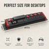 15A 2U Rack Mount PDU Power Station with 4 NEMA 5-15R Outlets, Metering Display, 30W USB-C Charger and ETL Certification