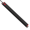 Industrial 1U PDU Power Distribution Unit, 15A with 12 NEMA 5-15R Outlets, Double Pole Switch & ETL Listed