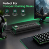 Green Power Series 2U UK PDU with 7 BS 1363 Sockets, USB-C PD 20W Fast Charging, Green Double-Pole Switch & Overload Protection