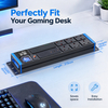 Blue Power Series 2U UK PDU with 6 BS 1363 Sockets, USB-C PD 65W Fast Charging, Digital Meter Display, Filtered Surge Protection & Overload Protection
