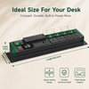 15A 2U Metered Rack PDU with 4 NEMA 5-15R Outlets, Surge Protection, USB Charging, Double Pole Switch & ETL Listed