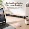 15A Pink Aluminum Desktop PDU Power Strip with 5 Outlets, USB-C USB Charging, Digital Meter and Circuit Breaker