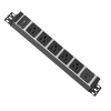 15A Silver Aluminum Desktop PDU Power Strip with 5 Outlets, USB Charging, Circuit Breaker and ETL Listed