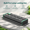 Green Power Series 2U UK PDU with 7 BS 1363 Sockets, USB-C PD 20W Fast Charging, Green Double-Pole Switch & Overload Protection