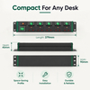 Green Power Series 2U UK PDU with 5 BS 1363 Sockets, 6 Green Double-Pole Switches & Overload Protection