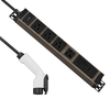 Portable V2L EV Power Distribution Box with 20A Output, Illuminated Circuit Breaker and Surge Protection