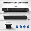 Recessed Desktop Power Outlet with USB Charging for Office Workstations & Conference Tables, 5 NEMA 5-15R Outlets, ETL Listed
