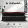 Professional 15A Rack Mount PDU 1+1U with 9 Individual Power Switches, NEMA 5-15R Outlets and ETL Certification