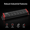 Industrial Heavy Duty PDU Power Distribution Unit, 20A High Capacity with NEMA 5-15R & 5-20R Outlets, Surge Protection & ETL Listed