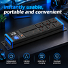 Blue Power Series 2U UK PDU with 6 BS 1363 Sockets, USB-C PD 65W Fast Charging, Digital Meter Display, Filtered Surge Protection & Overload Protection