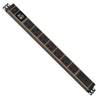 Wood-Grain 1U UK PDU with 7 BS 1363 Sockets, USB-C PD 30W Charging, Digital Meter Display & Illuminated Circuit Breaker