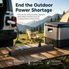 20A Vehicle-to-Load (V2L) EV Discharge Power Hub with NEMA 5-15R/5-20R Outlets, USB-C 65W Charging & Meter Display