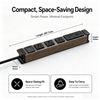 3 Outlet Aluminum Travel Power Strip with USB-C Charging & Circuit Breaker, ETL Listed
