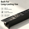 In-Desk Power Strip with 5 Outlets, 65W USB-C Fast Charging, Illuminated Circuit Breaker & ETL Safety Certification