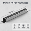 20A Aluminum Desktop PDU Power Strip with NEMA 5-20P Plug, 7 AC Outlets, Circuit Breaker & ETL Listed