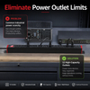 Industrial 1U PDU Power Distribution Unit, 15A with 12 NEMA 5-15R Outlets, Double Pole Switch & ETL Listed