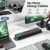 Green Power Series 2U UK PDU with 7 BS 1363 Sockets, USB-C PD 30W Charging, Digital Meter Display & Overload Protection
