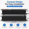 Black Aluminum UK Power Distribution Unit with 7 BS 1363 Sockets, USB-C PD 65W & Filtered Surge Protection