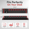 15A 2U Metered Rack Mount PDU with 8 NEMA 5-15R Outlets, Full Display Metering, Surge Protection, Master Switch & ETL Listed