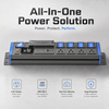15A 2U Smart Rack PDU with 4 NEMA 5-15R Outlets, 30W USB-C Charging, Full Display Metering, Surge Protection & ETL Listed