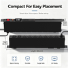 15A 1+1U Rack PDU with 7 NEMA 5-15R Outlets, 2 C13 Ports, Surge Protection & ETL Listed