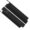 Aluminum Embedded Desktop Power Distribution Unit with 9 NEMA 5-15R Outlets, USB Charger & Overload Protection