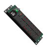 Green Power Series 2U UK PDU with 7 BS 1363 Sockets, USB-C PD 30W Charging, Digital Meter Display & Overload Protection