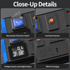 Blue Power Series 2U UK PDU with 7 BS 1363 Sockets, USB-C PD 30W Fast Charging, Digital Power Meter & Overload Protection