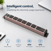Pink 1U UK PDU with 5 BS 1363 Sockets, USB-C PD 30W Fast Charging, Surge Protection & Illuminated Circuit Breaker