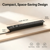 ETL Listed Embedded Desktop PDU Power Strip with 5 NEMA 5-15R Outlets, 30W USB Charging & Power Meter