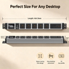 15A Aluminum Desktop PDU Power Strip with 5 Outlets, USB-C USB Charger, Digital Power Meter and Circuit Breaker