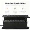 Aluminum Embedded Desktop Power Distribution Unit with 9 NEMA 5-15R Outlets, USB Charger & Overload Protection