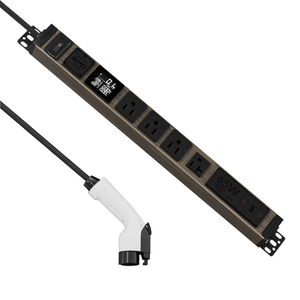 20A Vehicle-to-Load (V2L) EV Discharge Power Hub with NEMA 5-15R/5-20R Outlets, USB-C 65W Charging & Meter Display