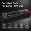 15A 2U Rack Mount PDU Power Station with 4 NEMA 5-15R Outlets, Metering Display, 30W USB-C Charger and ETL Certification