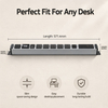 20A Aluminum Desktop PDU Power Strip with 6 Outlets, USB-C 65W Charger, Surge Protector, Digital Meter & ETL Listed