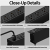 15A 1+1U Aluminum Rack PDU with 19 NEMA 5-15R Outlets, ETL Listed Power Distribution Unit