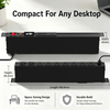 15A 1+1U Smart Rack PDU with 7 NEMA 5-15R & 2 C13 Outlets, USB-C 65W Charging, Digital Meter Display and ETL Listed