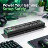Green Power Series 2U UK PDU with 6 BS 1363 Sockets, USB-C PD 65W Fast Charging, Full Display Metering, Filtered Surge Protection & Overload Protection