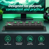 Green Power Series 2U UK PDU with 5 BS 1363 Sockets, 6 Green Double-Pole Switches & Overload Protection
