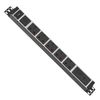 Silver 1U UK PDU with 5 BS 1363 Sockets, USB-C PD 30W Fast Charging, Surge Protection & Illuminated Circuit Breaker
