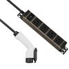 V2L EV Discharge Gun PDU Portable Power Distribution Unit with NEMA 5-15R & 5-20R Outlets